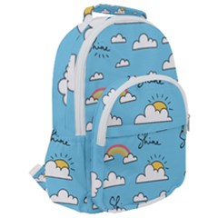 Rounded Multi Pocket Backpack 