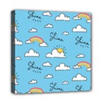 Seamless Pattern Vector Owl Cartoon With Bugs Mini Canvas 8  x 8  (Stretched)
