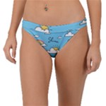 Sky Pattern Band Bikini Bottoms