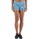 Sky Pattern Yoga Shorts