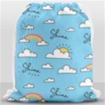 Sky Pattern Drawstring Bag (Large)