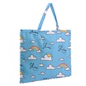 Zipper Large Tote Bag 