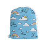 Sky Pattern Drawstring Pouch (XL)