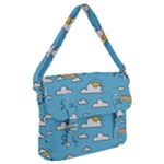 Sky Pattern Buckle Messenger Bag