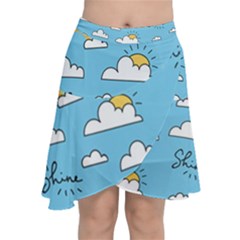 Chiffon Wrap Front Skirt 