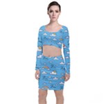 Sky Pattern Top and Skirt Sets