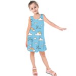 Sky Pattern Kids  Sleeveless Dress