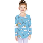 Sky Pattern Kids  Long Sleeve T-Shirt
