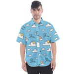 Sky Pattern Men s Short Sleeve Shirt