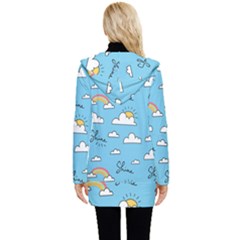 Button Up Hooded Coat  