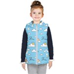Sky Pattern Kids  Hooded Puffer Vest