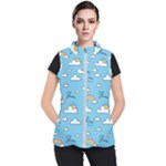 Sky Pattern Women s Puffer Vest