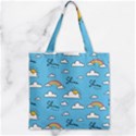 Zipper Grocery Tote Bag 