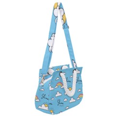 Rope Handles Shoulder Strap Bag 