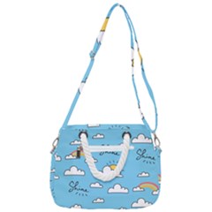 Rope Handles Shoulder Strap Bag 