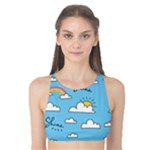 Seamless Pattern Vector Owl Cartoon With Bugs Tank Bikini Top