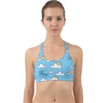 Sky Pattern Back Web Sports Bra