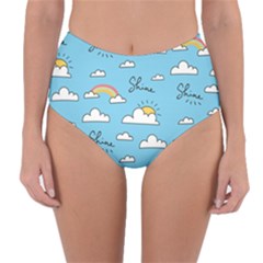 Reversible High-Waist Bikini Bottoms 