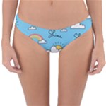 Seamless Pattern Vector Owl Cartoon With Bugs Reversible Hipster Bikini Bottoms