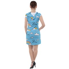 Drawstring Hooded Dress 