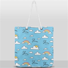 Full Print Rope Handle Tote (Large) 