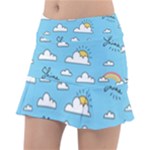 Sky Pattern Classic Tennis Skirt