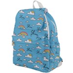 Seamless Pattern Vector Owl Cartoon With Bugs Top Flap Backpack