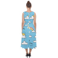 Midi Tie-Back Chiffon Dress 