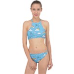 Sky Pattern Halter Bikini Set