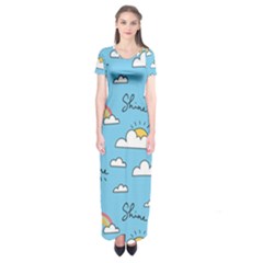 Short Sleeve Maxi Dress 