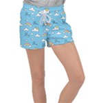 Sky Pattern Women s Velour Lounge Shorts