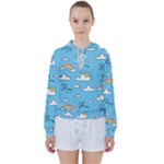Sky Pattern Women s Tie Up Sweat