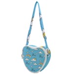 Seamless Pattern Vector Owl Cartoon With Bugs Heart Shoulder Bag
