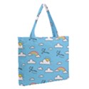 Zipper Medium Tote Bag Front
