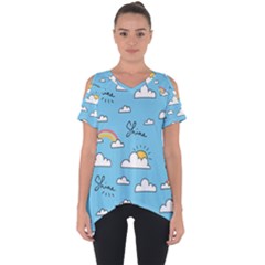 Cut Out Side Drop T-Shirt 