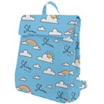 Sky Pattern Flap Top Backpack