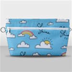 Seamless Pattern Vector Owl Cartoon With Bugs Handbag Organizer