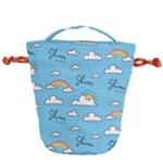 Sky Pattern Drawstring Bucket Bag