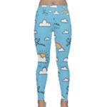 Sky Pattern Lightweight Velour Classic Yoga Leggings