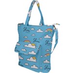 Sky Pattern Shoulder Tote Bag
