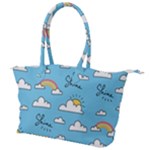 Sky Pattern Canvas Shoulder Bag