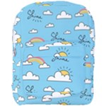Seamless Pattern Vector Owl Cartoon With Bugs Full Print Backpack