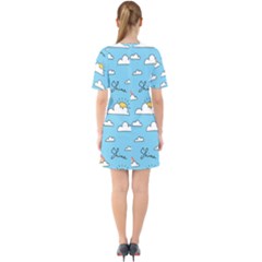 Sixties Short Sleeve Mini Dress 
