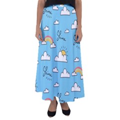 Flared Maxi Skirt 