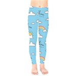 Seamless Pattern Vector Owl Cartoon With Bugs Kids  Leggings