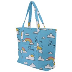 Zip Up Canvas Bag 
