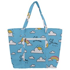 Zip Up Canvas Bag 