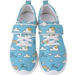 Sky Pattern Men s Velcro Strap Shoes