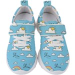 Sky Pattern Kids  Velcro Strap Shoes