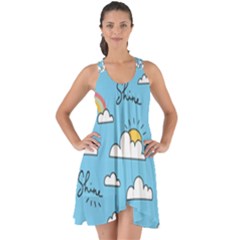 Show Some Back Chiffon Dress 